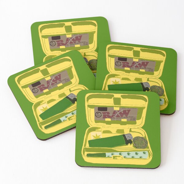 Item preview, RAW 420 Stash Box in Yellow designed and sold by natasha.tashaii.