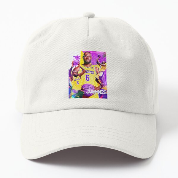 KING JAMES LEBRON, Lakers Cap, Purple and Gold, Lebron James Dad Hat