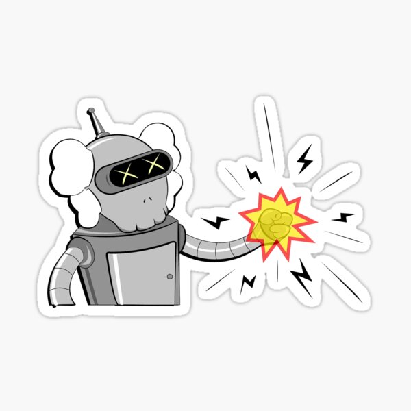 X Robot Electricity Sticker