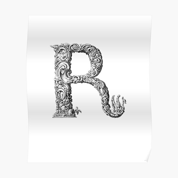 Classic Letter R T Shirt Poster For Sale By Giko147 Redbubble