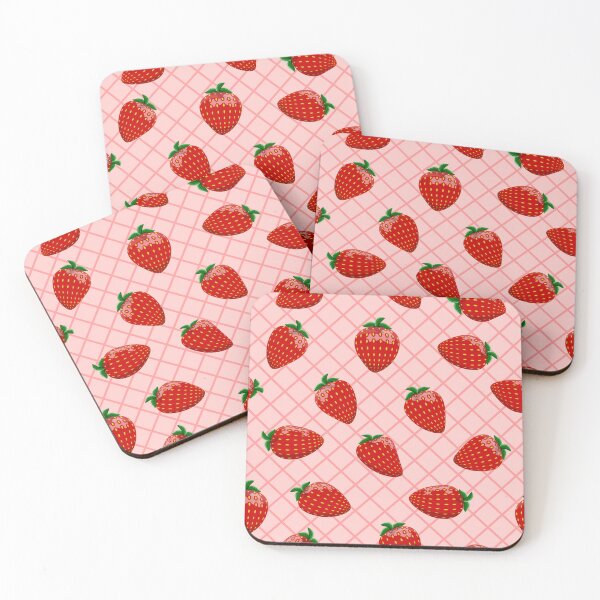 Item preview, Strawberries seamless pattern  designed and sold by ReflectedCrafts.