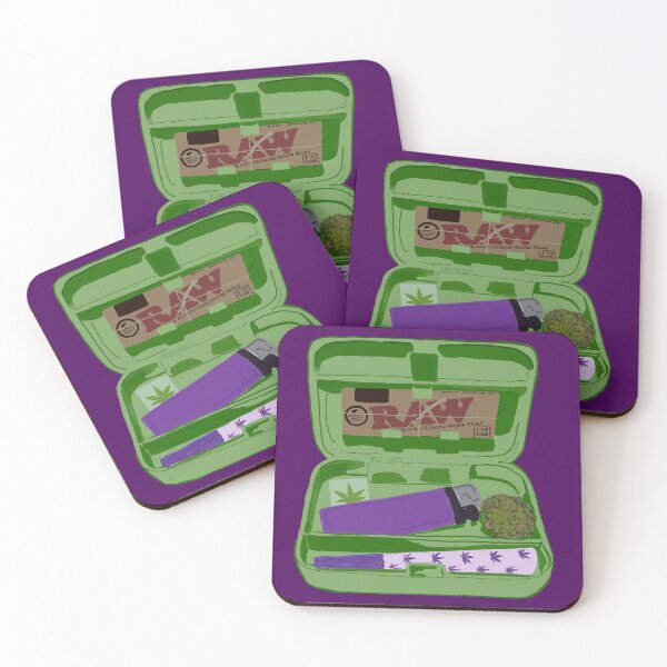 Item preview, RAW 420 Stash Box in Green & Purple designed and sold by natasha.tashaii.