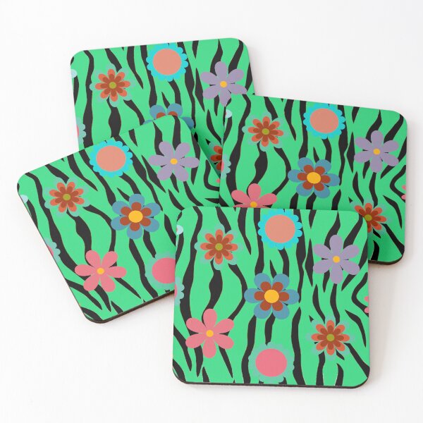 Item preview, Tiger Flowers Print designed and sold by GasconyPassion.