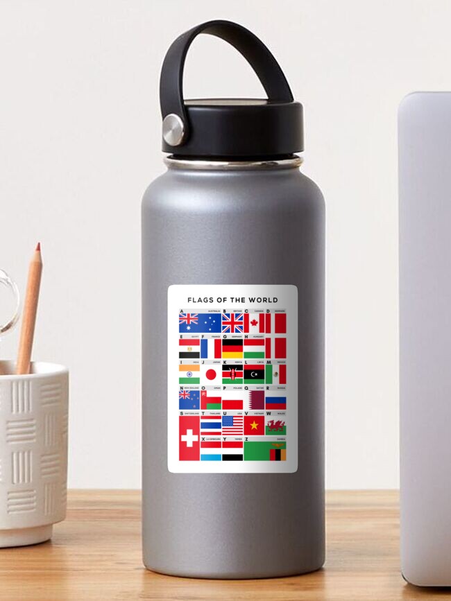 Mug pédagogique Carte géographique du monde avec drapeaux  (français/arabe/anglais)