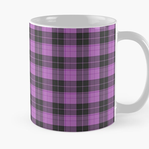 Einfaches Tartan-Muster in Lila xs Kaffeebecher