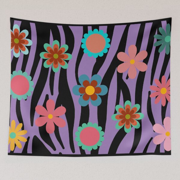 Item preview, Zebra Flowers Print designed and sold by GasconyPassion.