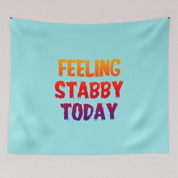 Item preview, Feeling Stabby Today in Pop Art colours  designed and sold by CristalleLisa.
