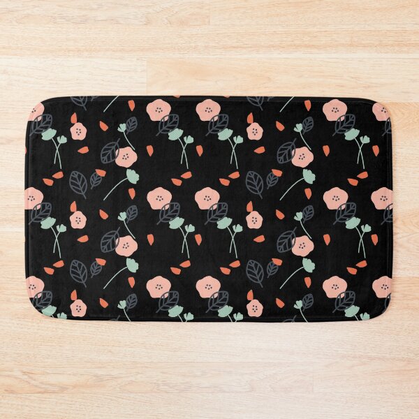 Item preview, FLORAL PATTERN ON BLACK designed and sold by Reva0044.