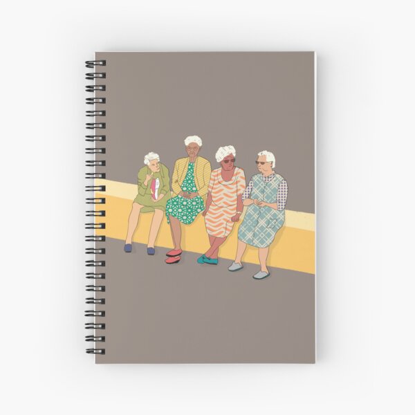 Spanish ladies chatting outside Spiral Notebook