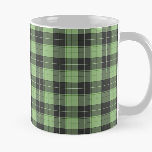 Einfaches Tartan-Muster in hellem Grün xs Kaffeebecher