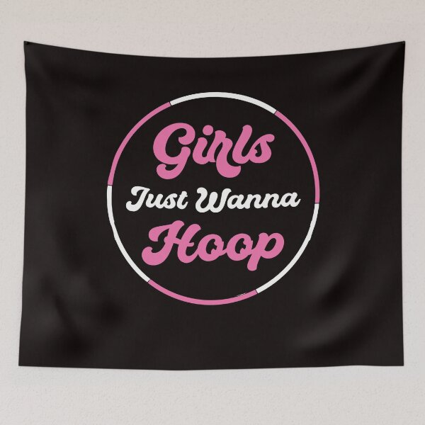 Item preview, Girls Just Wanna Hula Hoop Fitness Sports Training Hooping designed and sold by TomGiantDesigns.