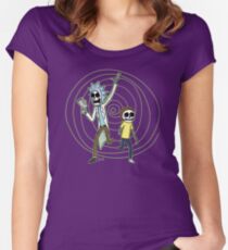 Camiseta entallada de cuello ancho Portal esqueleto
