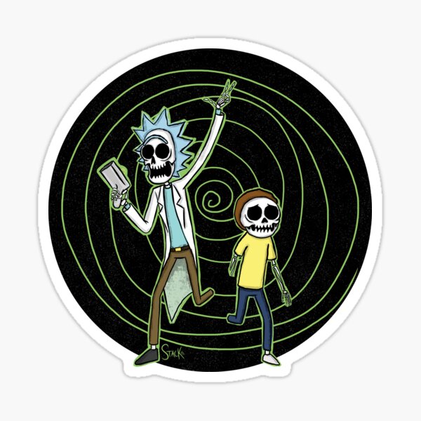 Skeleton Portal Sticker