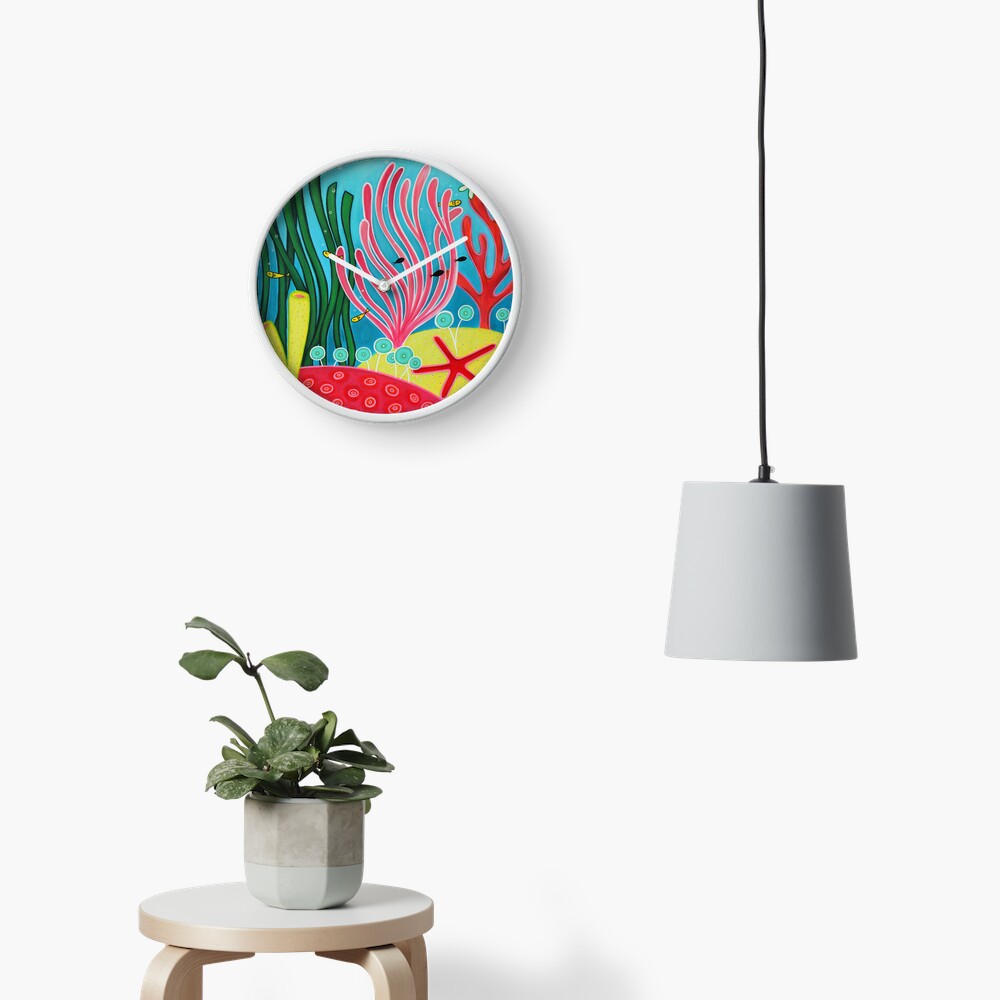 Item preview, Clock designed and sold by LauraBenitezArt.