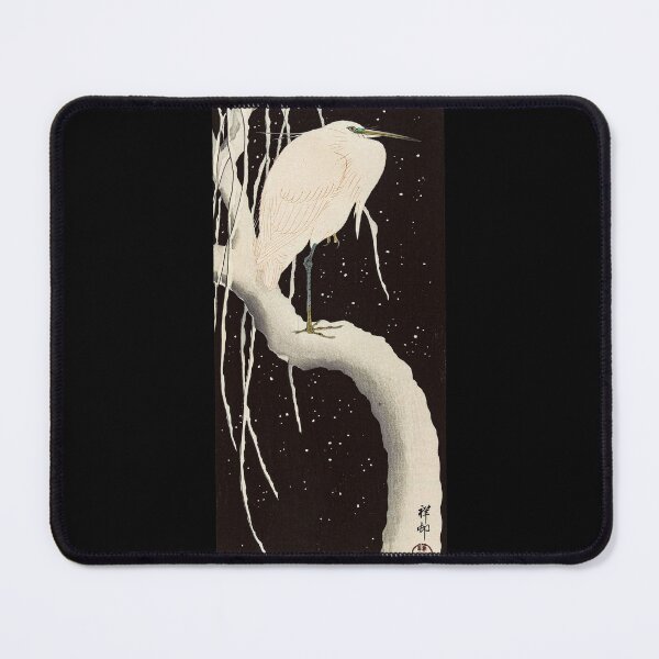 Item preview, Ohara Koson Heron in snow Vintage Japanese art. designed and sold by el-padre.