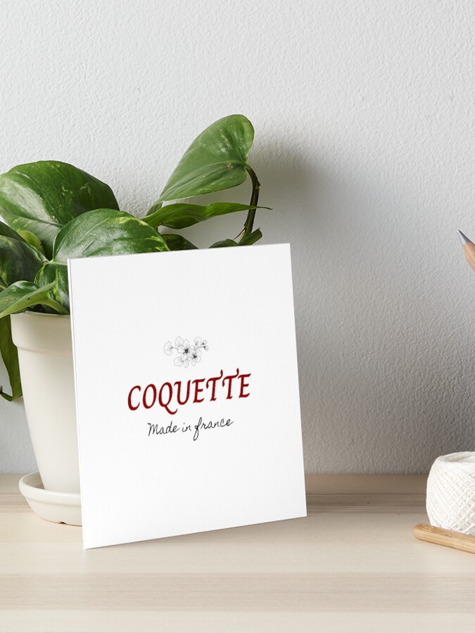 Quote, Coquette made in France, motivation, inspiration, typography Tote  Bag by Medly