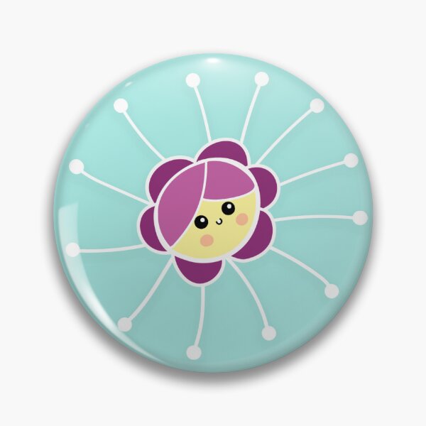 Item preview, cute kawaii flower lady seamless pattern designed and sold by AleFairyland.