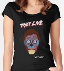 Sie leben Tailliertes Rundhals-Shirt