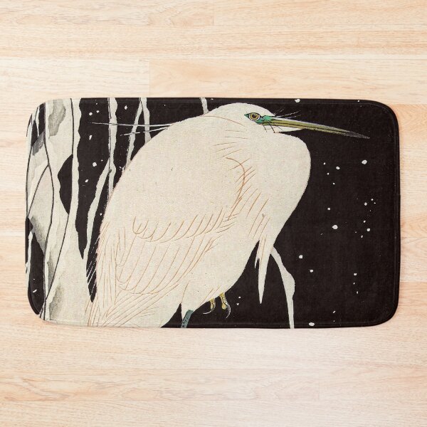 Item preview, Ohara Koson Heron in snow Vintage Japanese art. designed and sold by el-padre.