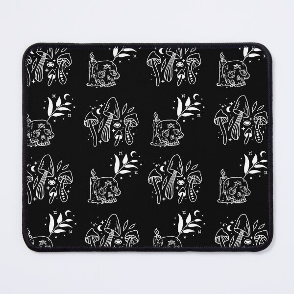 Item preview, Skulls And Mushrooms Witchy Pattern designed and sold by Kipsusaurus.