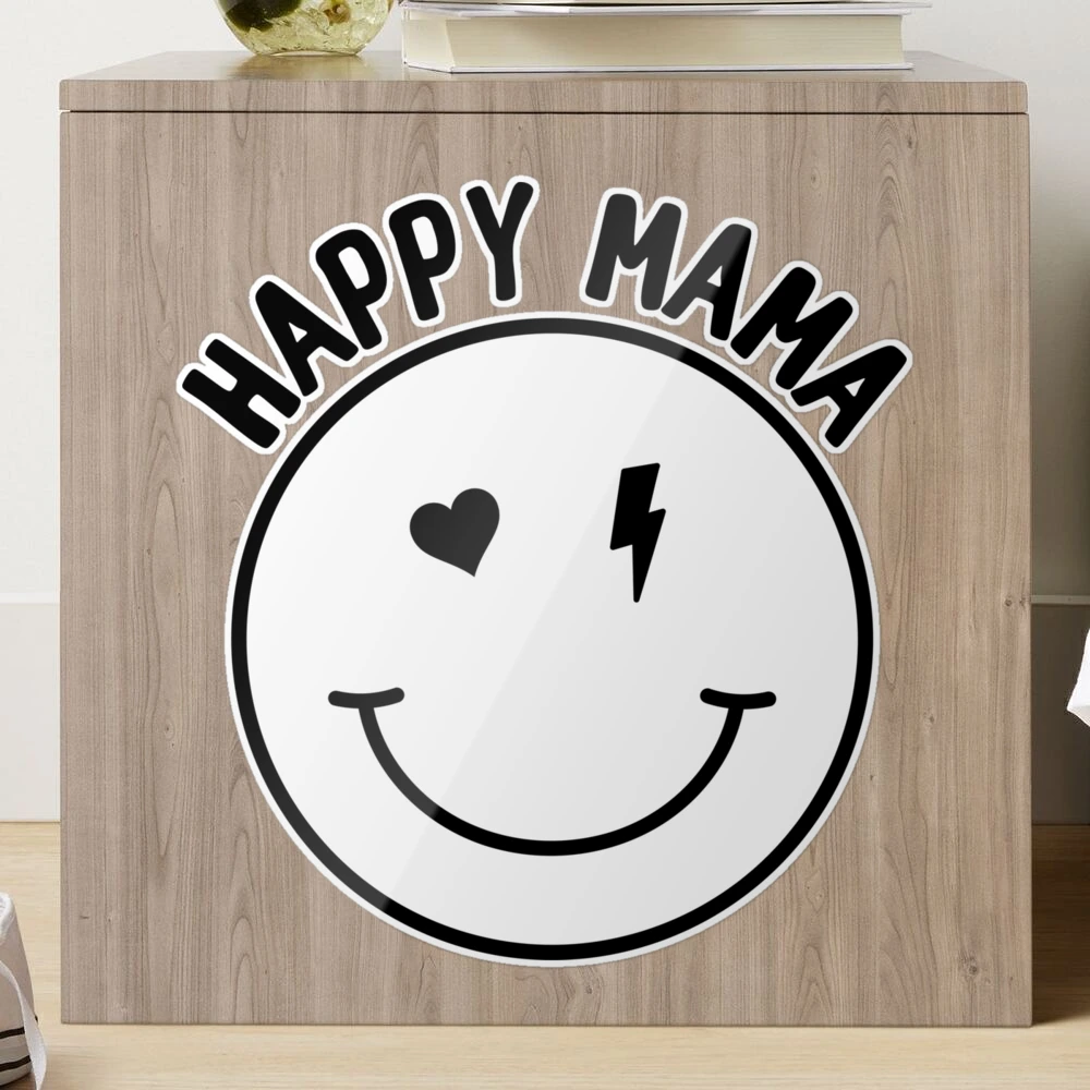 Happy Mama Smiley Face Mothers Day Gift for Mom