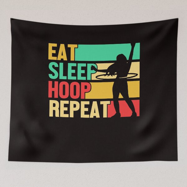 Item preview, Eat Sleep Hula Hoop Dance Hula Hooper Hooping Fitness Sports designed and sold by TomGiantDesigns.