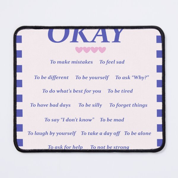 Item preview, It's Okay, Affirmations, Cute Quote, Retro 70s designed and sold by lucentartshop1.