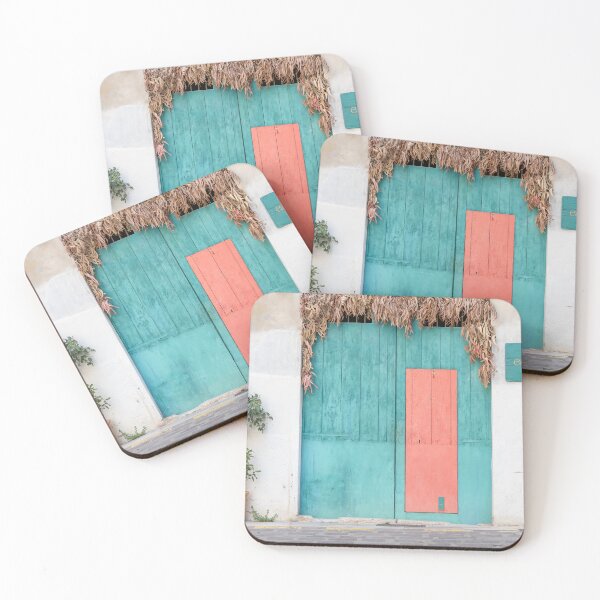 Item preview, Teal and Coral Doorway Mallorca designed and sold by PhotosByVille.