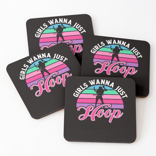 Item preview, Girls Wanna Just Hula Hoop Hooper Hooping Fitness Sports designed and sold by TomGiantDesigns.