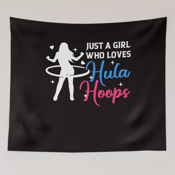 Item preview, Girl Who Loves Hula Hoop Hula Hooper Hooping Fitness Sports designed and sold by TomGiantDesigns.