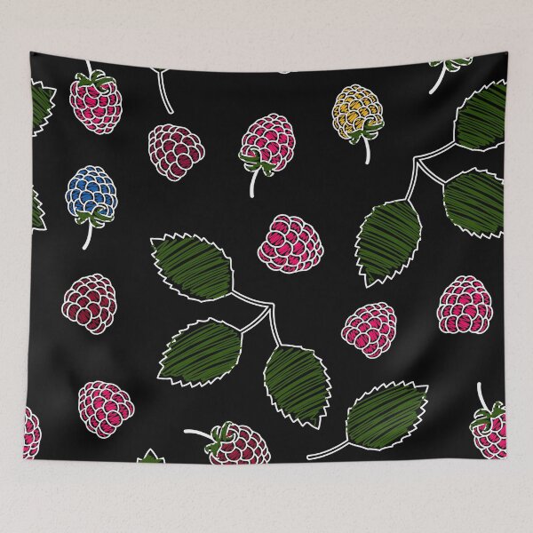 Item preview, Raspberries stylized as a pencil drawing  designed and sold by ReflectedCrafts.