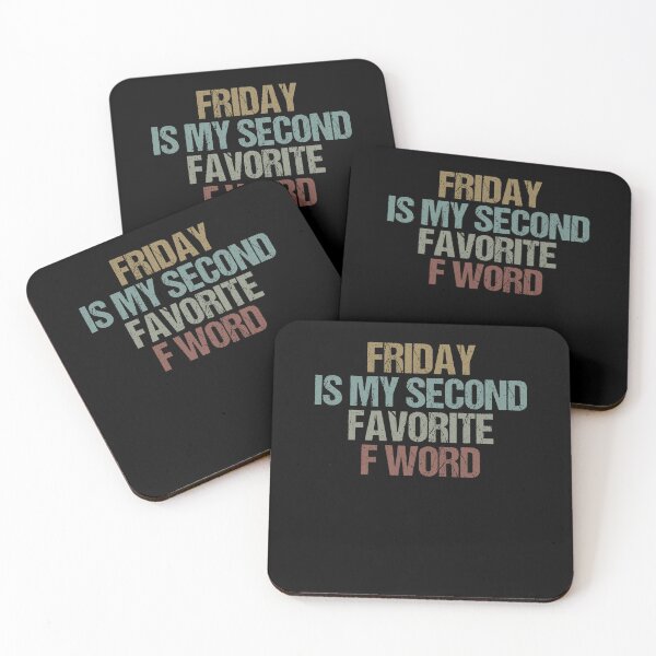Item preview, Friday Is My Second Favorite F Word Funny Sarcasm Saying Gift Idea / Vintage Design designed and sold by Chamssou.