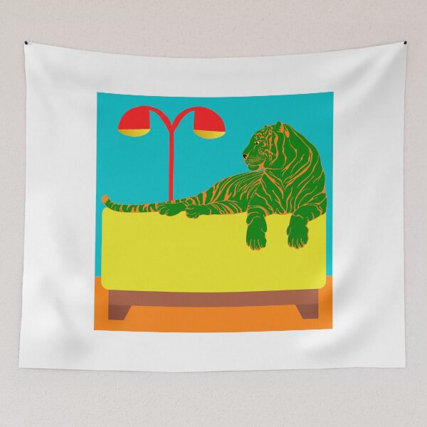 Item preview, Green Tiger Chills Out designed and sold by AMERICANCHEEZ.