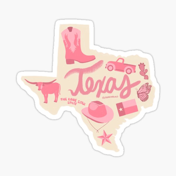 Item preview, Texas State, Pink designed and sold by SabrinaGold.