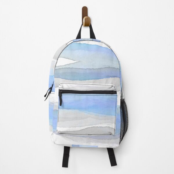 Item preview, Simplicity Watercolor Stripes Blue And Gray  designed and sold by art64.