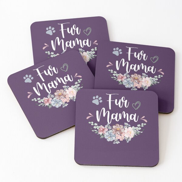 Item preview, Funny Cute Dog Mom Sayings with Floral Fur Mama Heart Sarcasm Saying Gift idea / Flower Design designed and sold by Chamssou.