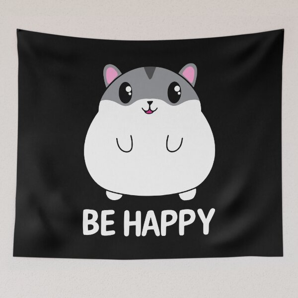 Item preview, Be Happy Cute Hamster designed and sold by FerrenSmall.
