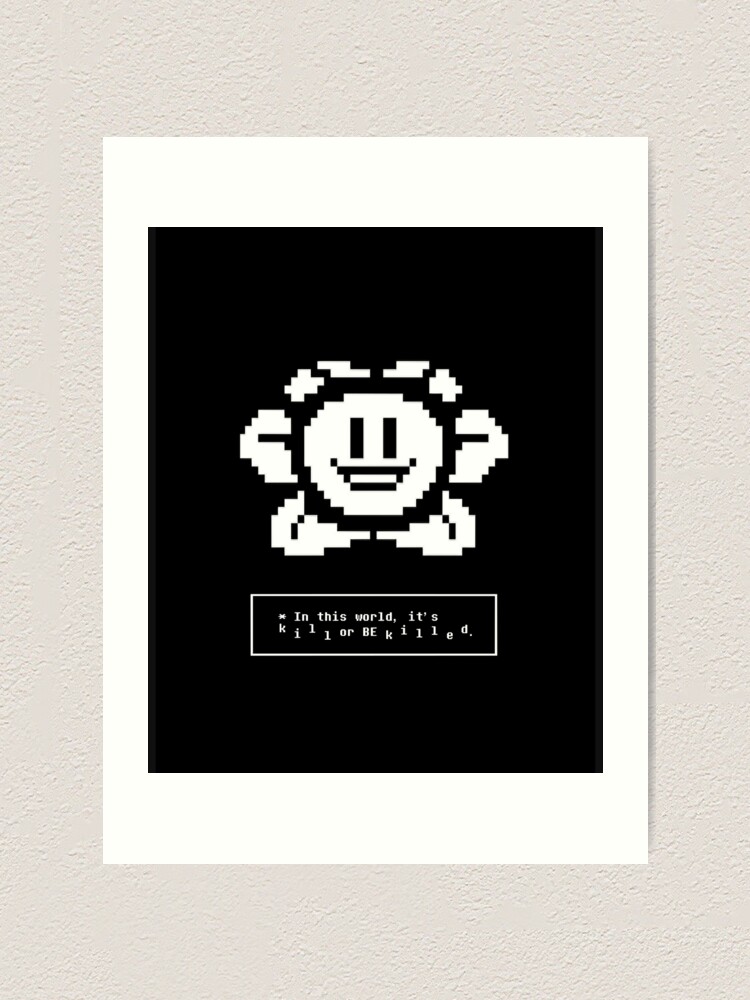 Flowey from Undertale Art Print by GamingMerch