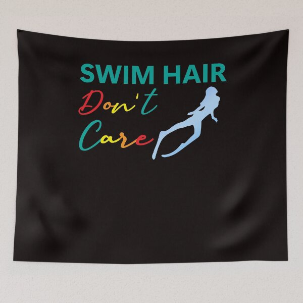 Item preview, Swimming Hair Dont´s Care Swimmer Swim Girl Water Sports designed and sold by TomGiantDesigns.