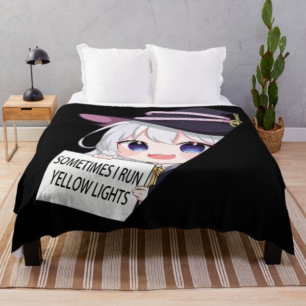 Item preview, Elaina Chibi Peeker Sometimes I Run Yellow Lights designed and sold by WeeabooClub.