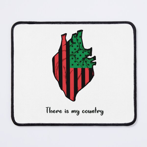 Item preview, African American Flag in heart designed and sold by Kurdish T-shirt.