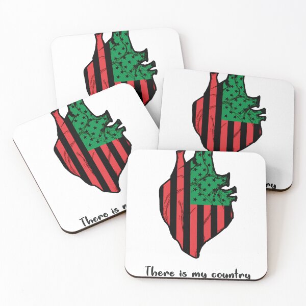 Item preview, African American Flag in heart designed and sold by Kurdish T-shirt.
