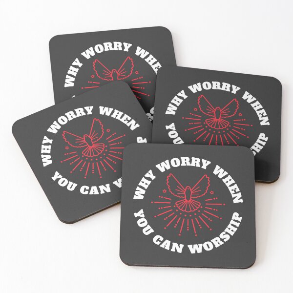 Item preview, WHY WORRY WHEN YOU CAN WORSHIP  designed and sold by DoubleDSD.