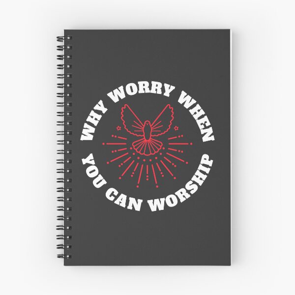 Item preview, WHY WORRY WHEN YOU CAN WORSHIP  designed and sold by DoubleDSD.