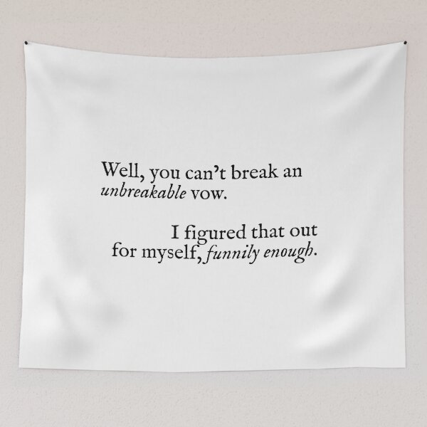 Item preview, you can't break an unbreakable vow designed and sold by beunstoppable.