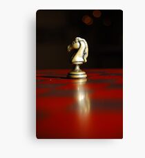 Winning Piece on Chess Canvas Print
