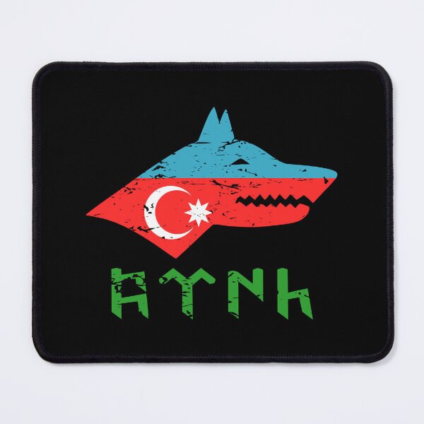 Item preview, Azerbaycan flag Tengri Wolf used look designed and sold by emeksedesign.