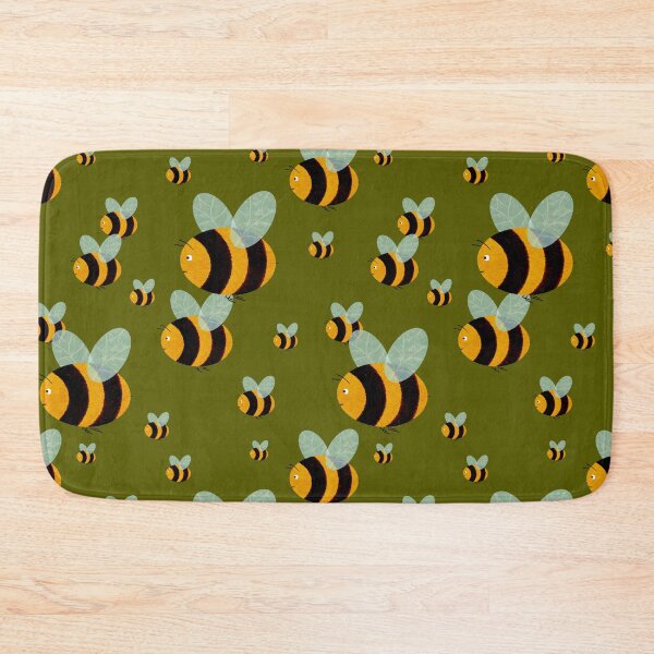 Item preview, Cute Bees seamless pattern designed and sold by Bunchable.