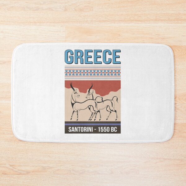 Item preview, Fresco antelopes in Santorini Island - Greece designed and sold by portokalis.