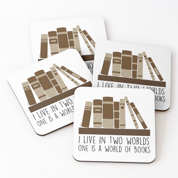 Item preview, I live in two worlds, one is a world of books designed and sold by fanartbygabi | Gabi Veiga.